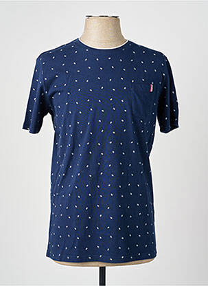 T-shirt coupe cintrée manches courtes bleu CAMBERABERO homme