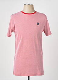 T-shirt coupe droite manches courtes rouge CAMBERABERO homme