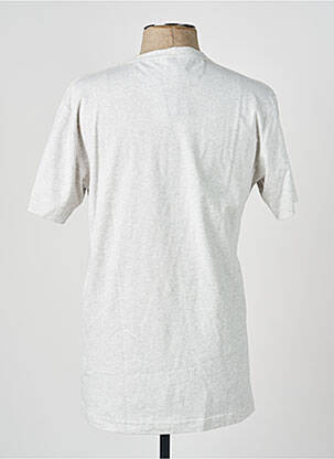 T-shirt broderie manches courtes gris CAMBERABERO homme