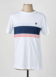 T-shirt broderie manches courtes blanc CAMBERABERO homme