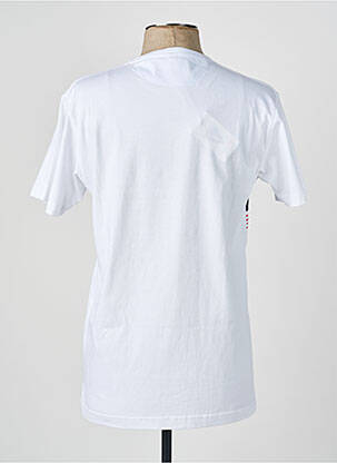 T-shirt broderie manches courtes blanc CAMBERABERO homme