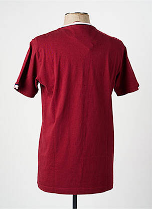 T-shirt broderie manches courtes rouge CAMBERABERO homme