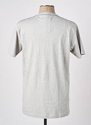 T-shirt broderie manches courtes gris CAMBERABERO homme