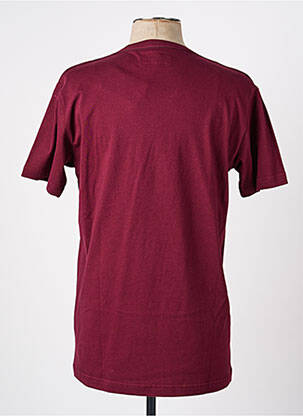 T-shirt broderie manches courtes rouge CAMBERABERO homme