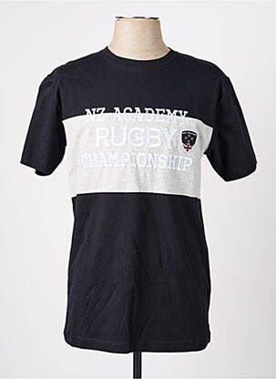 T-shirt broderie manches courtes noir CAMBERABERO homme