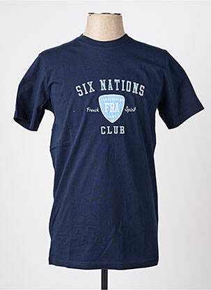 T-shirt stretch manches courtes bleu CAMBERABERO homme