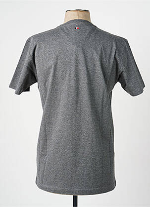 T-shirt broderie manches courtes gris CAMBERABERO homme