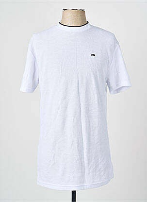 T-shirt broderie manches courtes blanc CAMBERABERO homme