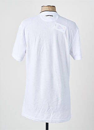 T-shirt broderie manches courtes blanc CAMBERABERO homme