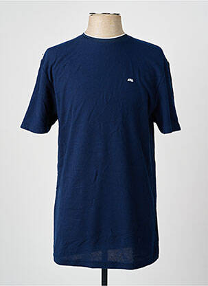 T-shirt broderie manches courtes bleu CAMBERABERO homme