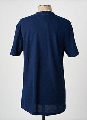 T-shirt broderie manches courtes bleu CAMBERABERO homme