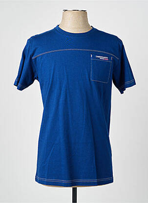 T-shirt stretch manches courtes bleu CAMBERABERO homme
