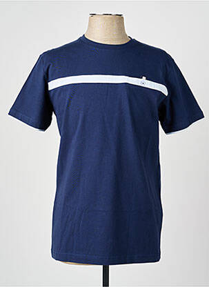 T-shirt coupe droite manches courtes bleu CAMBERABERO homme