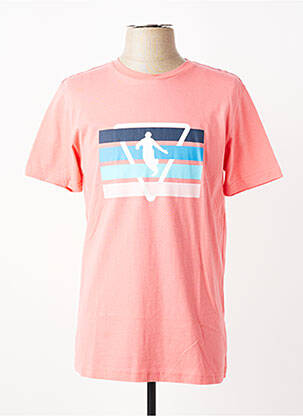 T-shirt stretch manches courtes rose CAMBERABERO homme