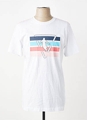 T-shirt stretch manches courtes blanc CAMBERABERO homme