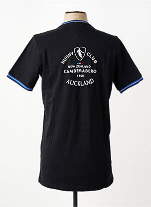 T-shirt broderie manches courtes noir CAMBERABERO homme