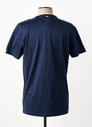 T-shirt broderie manches courtes bleu CAMBRIDGE homme