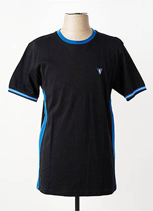 T-shirt broderie manches courtes noir CAMBERABERO homme