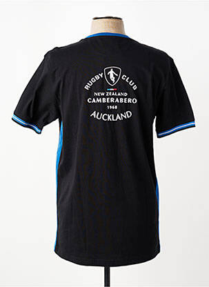 T-shirt broderie manches courtes noir CAMBERABERO homme