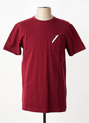 T-shirt stretch manches courtes rouge CAMBERABERO homme