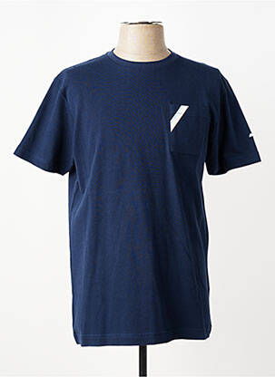 T-shirt stretch manches courtes bleu CAMBERABERO homme
