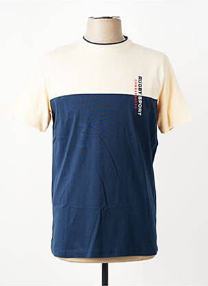 T-shirt stretch manches courtes bleu CAMBERABERO homme