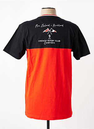 T-shirt broderie manches courtes rouge CAMBERABERO homme