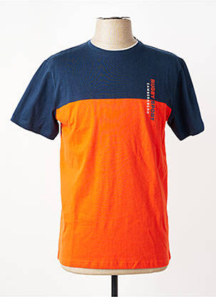 T-shirt stretch manches courtes orange CAMBERABERO homme