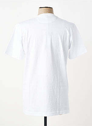 T-shirt broderie manches courtes blanc CAMBERABERO homme
