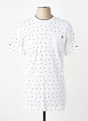 T-shirt stretch manches courtes blanc CAMBERABERO homme