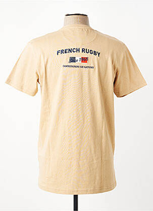 T-shirt stretch manches courtes beige CAMBERABERO homme