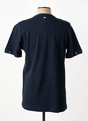 T-shirt broderie manches courtes bleu CAMBERABERO homme