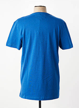T-shirt coupe droite manches courtes bleu CAMBERABERO homme