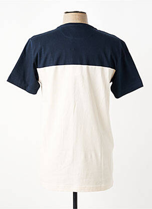 T-shirt broderie manches courtes bleu CAMBERABERO homme