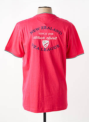 T-shirt broderie manches courtes rouge CAMBERABERO homme