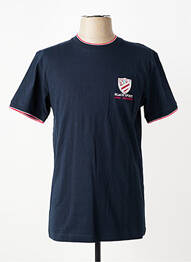 T-shirt broderie manches courtes bleu CAMBERABERO homme
