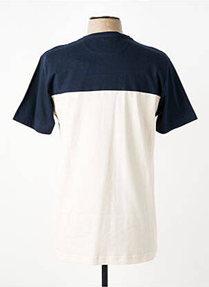 T-shirt broderie manches courtes bleu CAMBERABERO homme