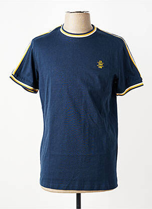 T-shirt coupe droite manches courtes bleu CAMBERABERO homme