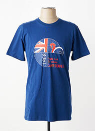 T-shirt coupe cintrée manches courtes bleu CAMBERABERO homme