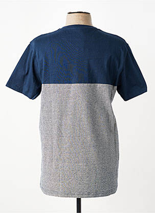 T-shirt coupe droite manches courtes bleu CAMBERABERO homme