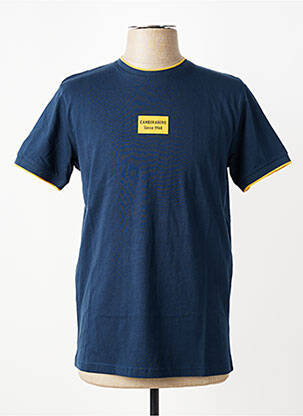 T-shirt coupe droite manches courtes bleu CAMBERABERO homme
