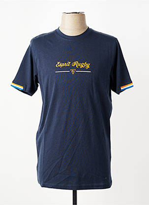 T-shirt coupe cintrée manches courtes bleu CAMBERABERO homme