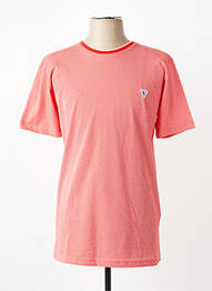 T-shirt broderie manches courtes rouge CAMBERABERO homme