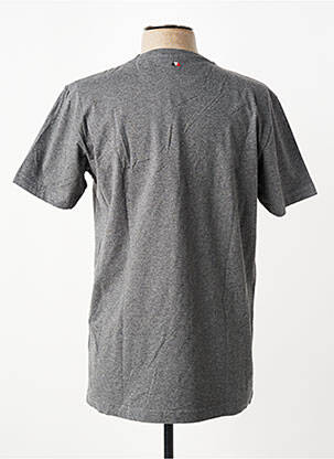 T-shirt broderie manches courtes gris CAMBERABERO homme