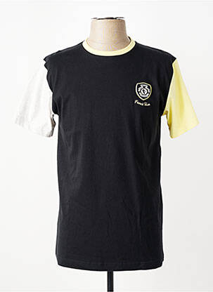 T-shirt broderie manches courtes noir CAMBERABERO homme