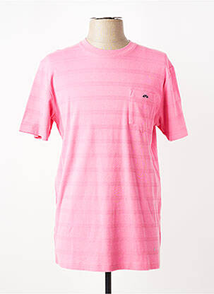 T-shirt coupe droite manches courtes rose CAMBERABERO homme