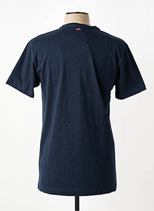 T-shirt broderie manches courtes bleu CAMBERABERO homme