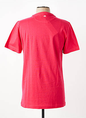 T-shirt broderie manches courtes rouge CAMBERABERO homme