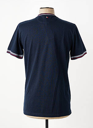 T-shirt broderie manches courtes bleu CAMBERABERO homme