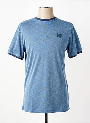 T-shirt coupe cintrée manches courtes bleu CAMBERABERO homme